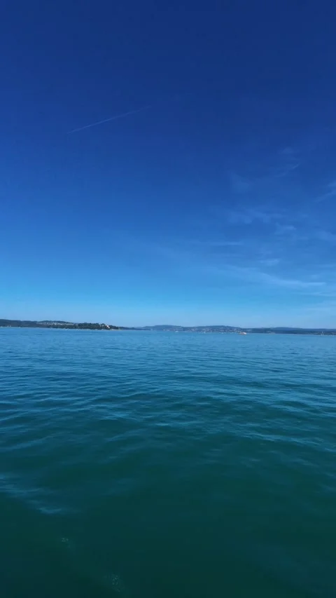 Lake Constance Views from Ferry Between Konstanz and Meersburg Stock Footage 341828879