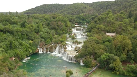 Lake in Croatia Stock Footage 150859590