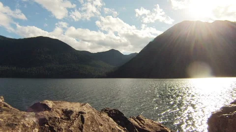 Lake Cushman Time Lapse Stock Footage 67413493