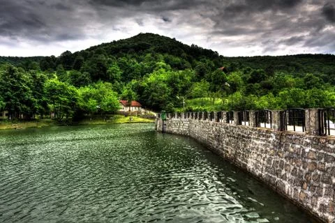 Lake Dam Stock Photos