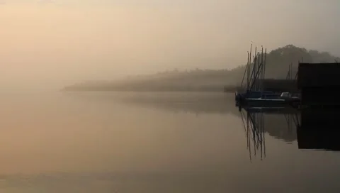 Lake at dawn Stock Footage 6101708