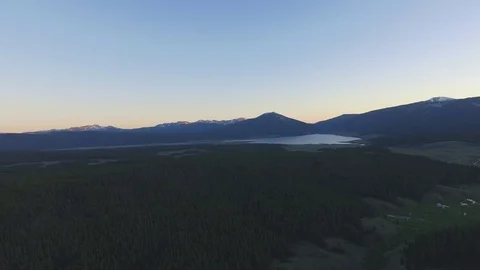 Lake deep in the mountains Stock Footage 77350533