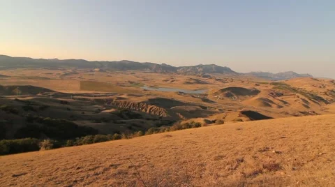 A lake in the desert Video stock 55817783