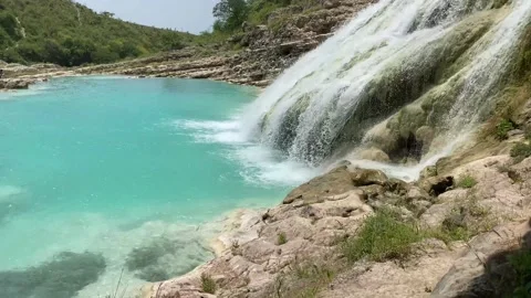 Lake from Dhofar in Oman Stock Footage 162116087