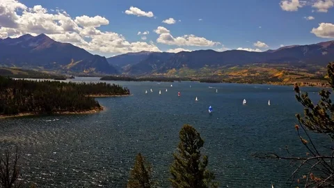 Lake Dillon Timelapse Stock Footage 91001945
