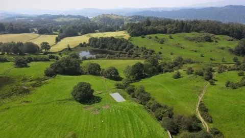 Lake District Fields Stock Footage 150237511