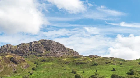 Lake District Timelapse, Mountain, Clouds, Hills, Landscape Stock Footage 139197660