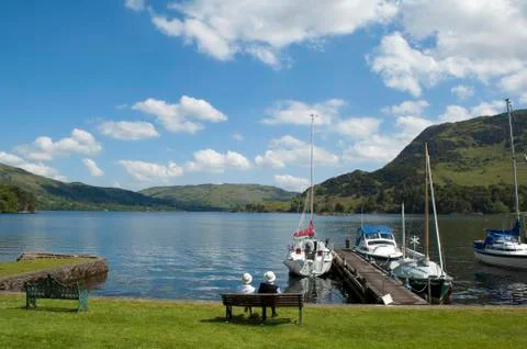 Lake district - tranquil Stock Photos