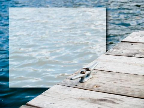 Lake dock box Fotos Stock