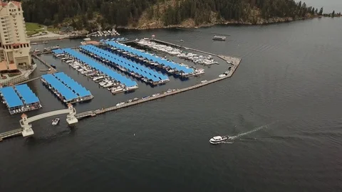 Lake Dock Stock Footage 91914384