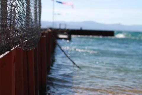 Lake dock 写真素材
