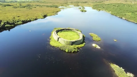 Lake Doon Ring Fort Stock Footage 138190892