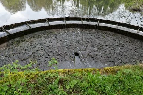 Lake drain Stock Photos