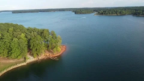 Lake Drone shot Stock Footage 278930562