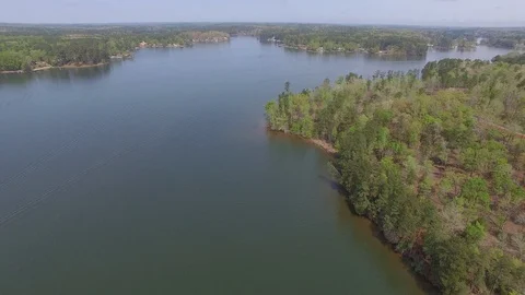 Lake Drone Shots Stock Footage 115643479