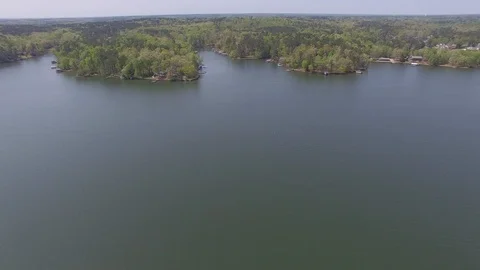 Lake Drone Shots Stock Footage 115646258