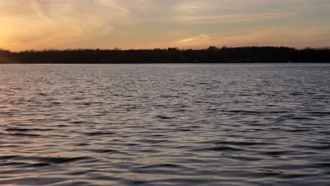 Lake during sunset 動画素材 130544292