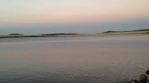 The lake at dusk 1 Stock Footage 39358639