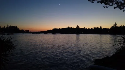 Lake at Dusk Video stock 112617203
