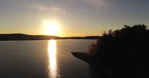 Lake at Dusk Stock Footage 201263874