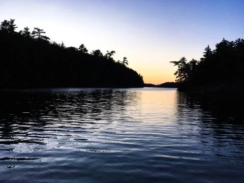 Lake at Dusk Foto stock
