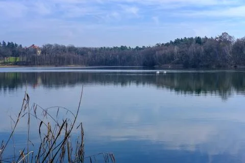 Lake in Early Spring Stock Photos