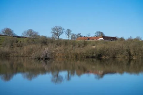 Lake in early spring Stock Photos