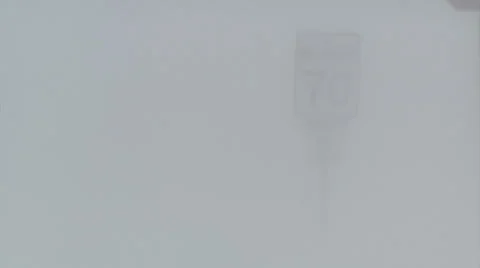 Lake effect snow squall with dangerous blizzard conditions and severe high wind Stock Footage 37224934