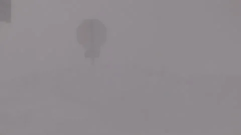 Lake effect snow squall with dangerous blizzard conditions and severe high wind Stock Footage 45818525