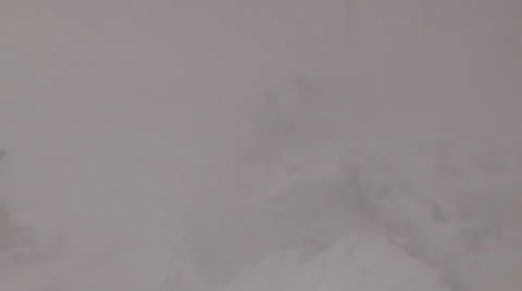 Lake effect snow squall with dangerous blizzard conditions and severe high wind Stock Footage 45819564