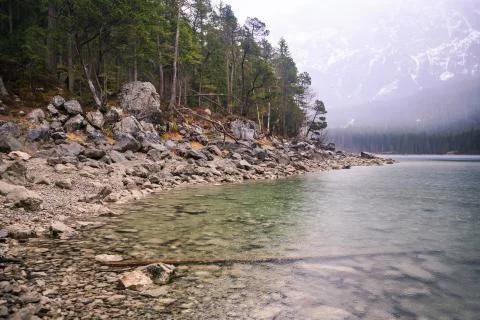 The Lake Eibsee Stock Photos