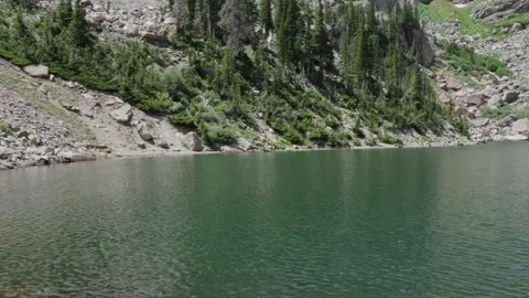 Lake at the end of a tail Stock Footage 280886948