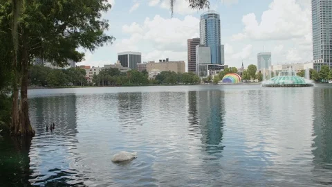 Lake Eola, Orlando Stock Footage 98215286
