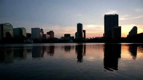 Lake Eola Time Lapse Stock Footage 10960546