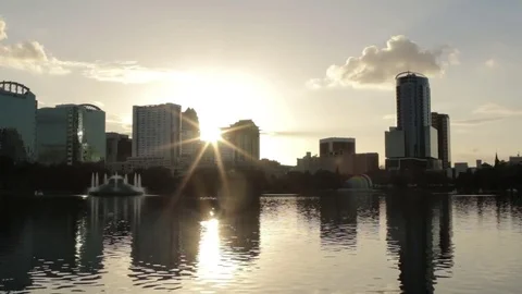 Lake Eola Timelapse Stock Footage 74854180