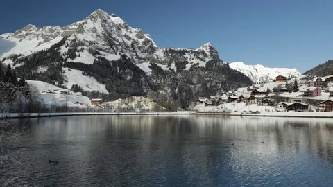 Lake Eugenisee in Engelberg Vídeos de archivo 72435845