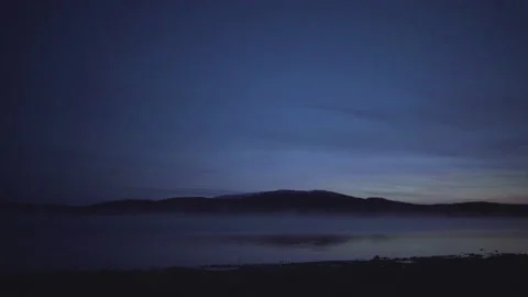 Lake in evening Stock Footage 224382054