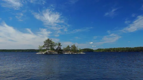Lake in Finland Stock Footage 24199643