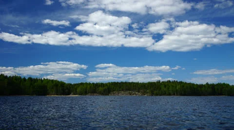 Lake in Finland Stock Footage 24208618