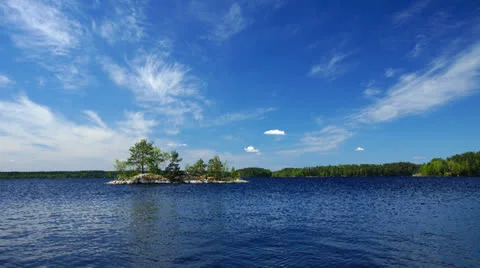 Lake in Finland Stock Footage 24212803