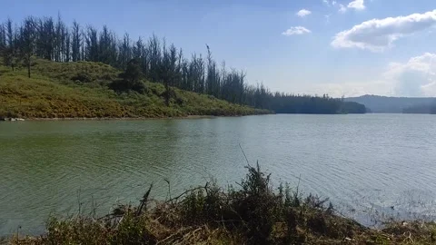 Lake Flowing Water Stock Footage 303259932
