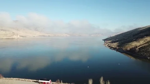 Lake Fly-Over Stock Footage 123453360