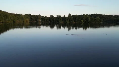 Lake Flyby Stock Footage 277971894