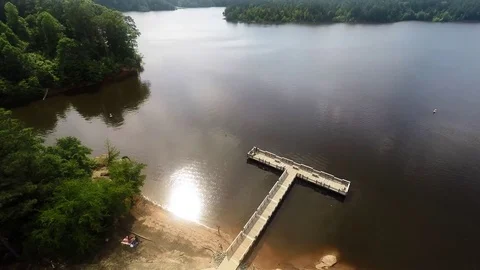 Lake flyover 库存影片 76203784