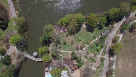 Lake flyover Stock Footage 84979462