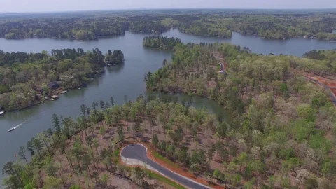 Lake Flyover Stock Footage 115652231