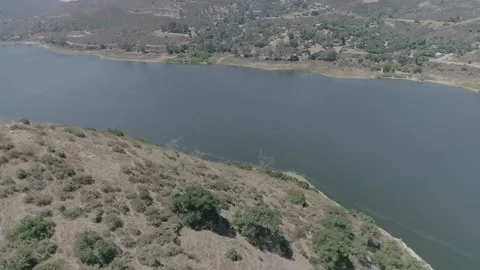 Lake flyover Stock Footage 139116889