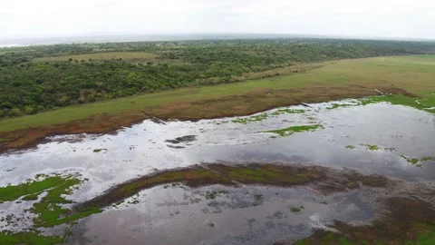 Lake flyover Stock Footage 186096020