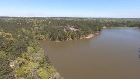 Lake Flyover Towards Event Facility Video stock 127673172