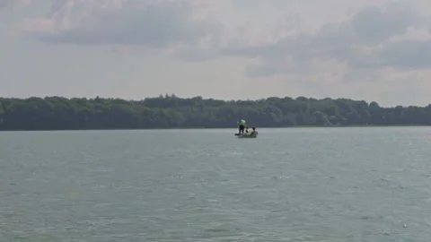 On a Lake Stock Footage 169526256